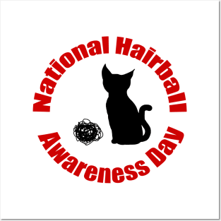 National Hairball Awareness Day Posters and Art